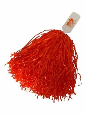 Pom Poms Costume Accessory Dress Up Football Cheer Cheerleader Orange